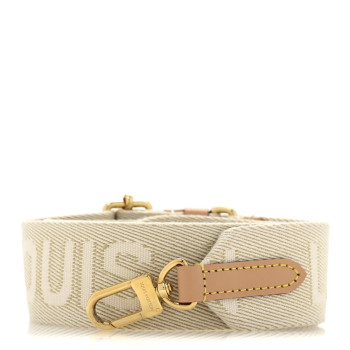 LOUIS VUITTON Jacquard High Rise Shoulder Strap Beige