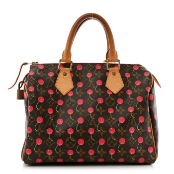 LOUIS VUITTON Monogram Cerises Speedy 25