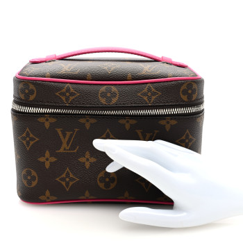 LOUIS VUITTON Monogram Macassar Nice Mini Pondichery Pink