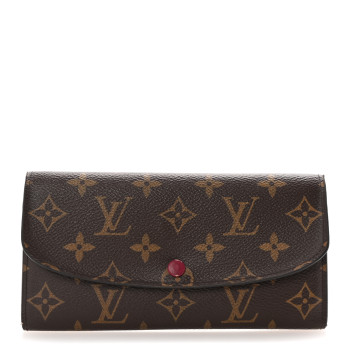 LOUIS VUITTON Monogram Emilie Wallet Fuchsia