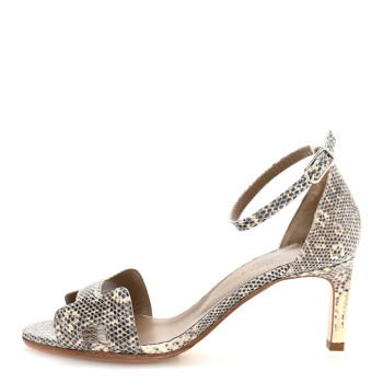 HERMES Lizard Premiere 70 Sandals 36 Ombre