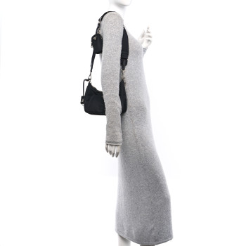 PRADA Nylon Re-Edition 2005 Shoulder Bag Black
