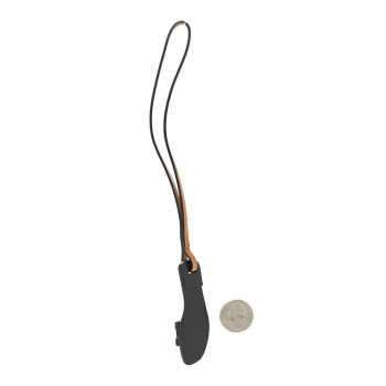 HERMES Epsom Butler Calfskin Hunter Oran Nano Bag Charm Black