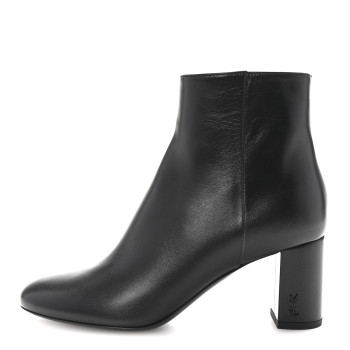  Nappa Vendome Loulou Ankle Zip Boot 36.5 Black