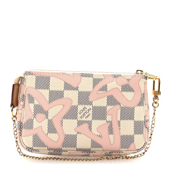 LOUIS VUITTON Damier Azur Tahitienne Mini Pochette Accessories