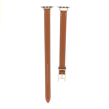 HERMES Swift 44mm Apple Watch Double Tour Band Gold