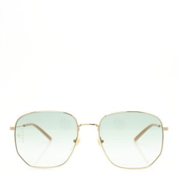 GUCCI Oversized Sunglasses GG0396S Gold