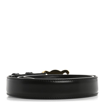 CELINE Box Calfskin Small 25mm Triomphe Belt 75 30 Black