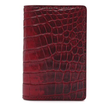LOUIS VUITTON Crocodile Pocket Organizer Sahara Shiny Red