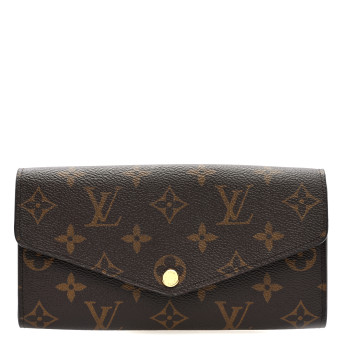 LOUIS VUITTON Monogram Sarah Wallet NM Coquelicot