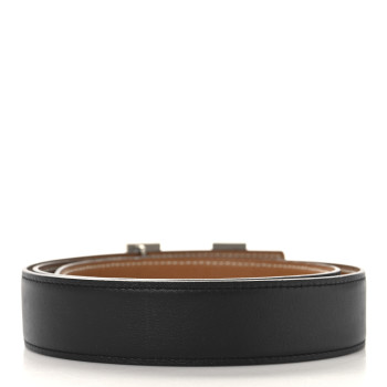 HERMES Swift Epsom 24mm Mini Constance H Belt 90 36 Black Gold