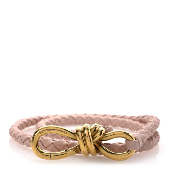 BOTTEGA VENETA Nappa Intrecciato Belt M Lotus