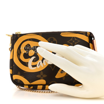 LOUIS VUITTON Monogram Tahitienne Cancun Mini Pochette Accessories