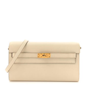 HERMES Epsom Kelly Wallet To Go Craie