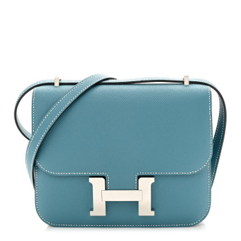 HERMES Epsom Constance 18 New Blue Jean