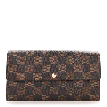LOUIS VUITTON Damier Ebene Sarah Wallet