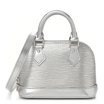 LOUIS VUITTON Epi Nano Alma Metallic Silver