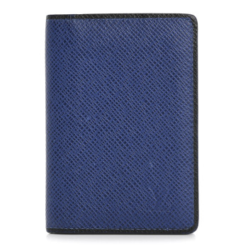 LOUIS VUITTON Taiga Pocket Organizer Blue Marine