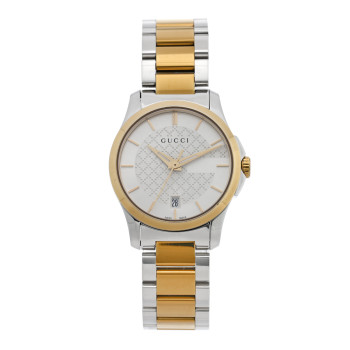 GUCCI Stainless Steel 27mm G-Timeless Two Tone Quartz Watch