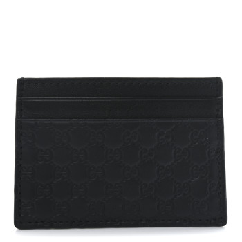 GUCCI Microguccissima Card Holder Black