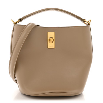 CELINE Smooth Calfskin Teen Bucket 16 Light Taupe