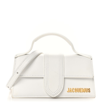 JACQUEMUS Smooth Calfskin Le Bambino White
