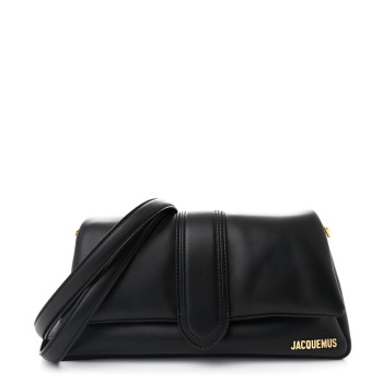 JACQUEMUS Padded Lambskin Le Bambimou Black