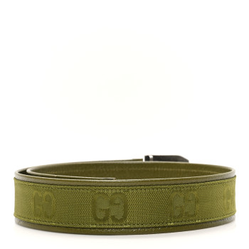 GUCCI Econyl Nylon Monogram Off The Grid Belt 70 28 Juniper Green