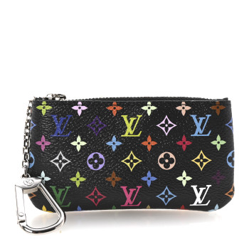 LOUIS VUITTON LV X TM Monogram Multicolor Key Pouch Black