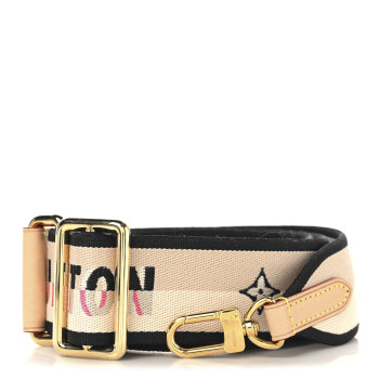 LOUIS VUITTON Jacquard Speedy Bandouliere 20 Shoulder Strap Black