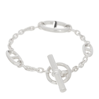 HERMES Sterling Silver Farandole Bracelet ST