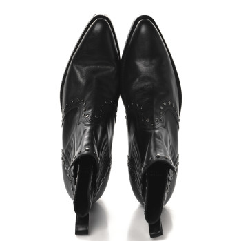 SAINT LAURENT Calfskin Dakota 50 Stud Bootie 44 Black SAINT LAURENT Calfskin Dakota 50 Stud Bootie 44 Black