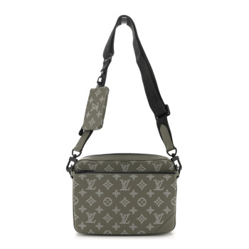 LOUIS VUITTON Monogram Shadow G65 Trio Messenger  Olive Green