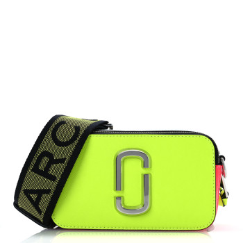 MARC JACOBS Saffiano Small Snapshot Camera Bag Bright Yellow