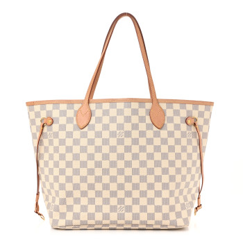 LOUIS VUITTON Damier Azur Neo Neverfull MM Rose Ballerine