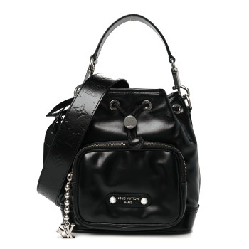 LOUIS VUITTON LV Night Calfskin Noe Cargo Black