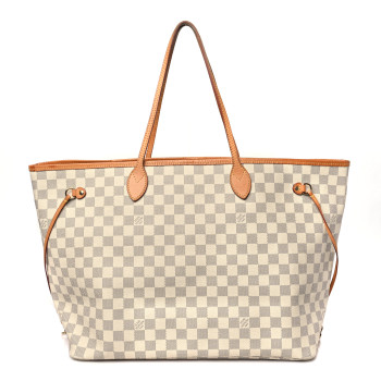 LOUIS VUITTON Damier Azur Neo Neverfull GM Rose Ballerine