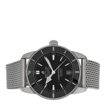 BREITLING Stainless Steel 42mm Superocean Heritage II B20 Automatic Watch Black AB2010