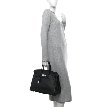HERMES Taurillon Clemence Birkin 35 Black
