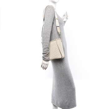 STELLA MCCARTNEY Eco Mesh Logo Mini Crossbody Ivory White