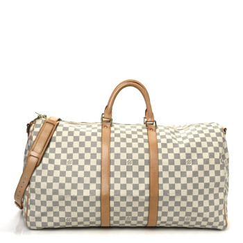 LOUIS VUITTON Damier Azur Keepall Bandouliere 55