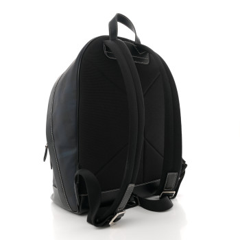 BURBERRY E-Canvas Check Jett Backpack Navy Blue