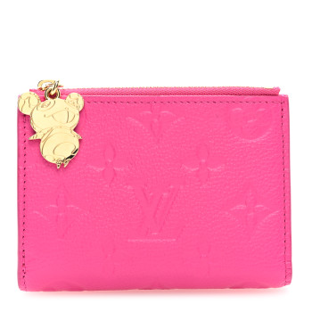 LOUIS VUITTON X TM Empreinte Monogram Lisa Wallet Kawaii Pink