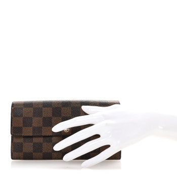 LOUIS VUITTON Damier Ebene Sarah Wallet