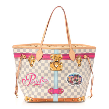 LOUIS VUITTON Damier Azur Summer Trunks Portofino Neo Neverfull MM
