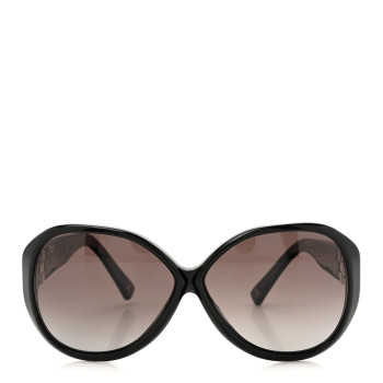 LOUIS VUITTON Oversized Soupcon Z0269W Sunglasses Black Glitter