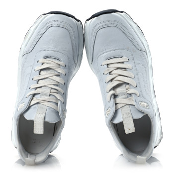 HERMES Goatskin Impulse Sneakers 38 White