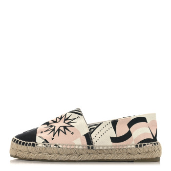 Fabric CC Espadrilles 38 Pink White Black