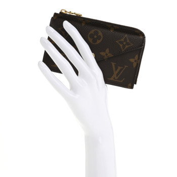 LOUIS VUITTON Monogram Recto Verso Card Holder Black