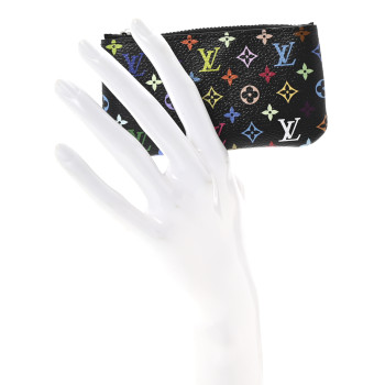 LOUIS VUITTON LV X TM Monogram Multicolor Key Pouch Black